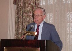 George Kegley speaking at the Fiftieth Anniversary Meeting
