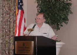 Dr. Neal Testerman speaking at the Fiftieth Anniversary Meeting