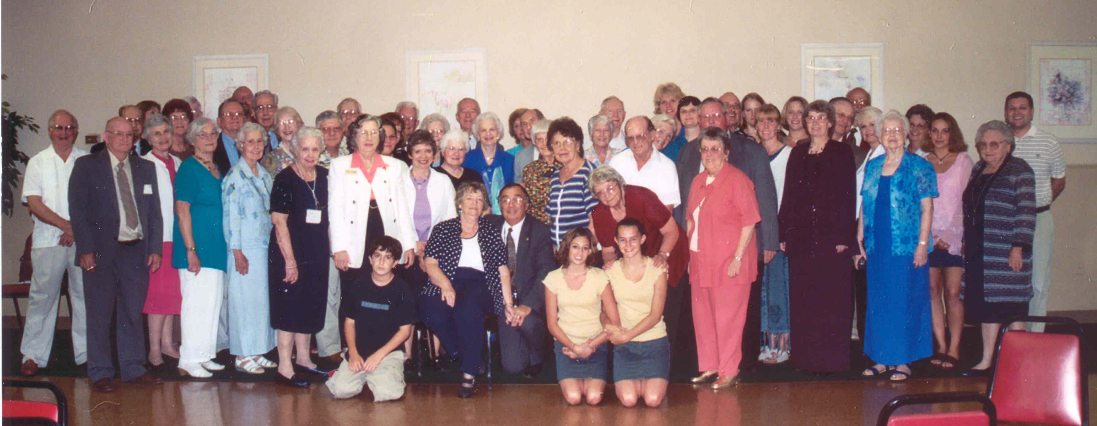 Group photograph from the Livesay Historical Society Lewisburg annual meeting